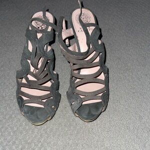 Vince Camuto Gray Strappy Heels